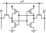 Figure depicting SRAM cell